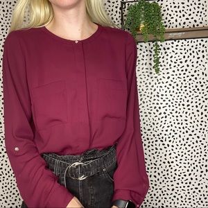Apt. 9 Petite Button Down Blouse